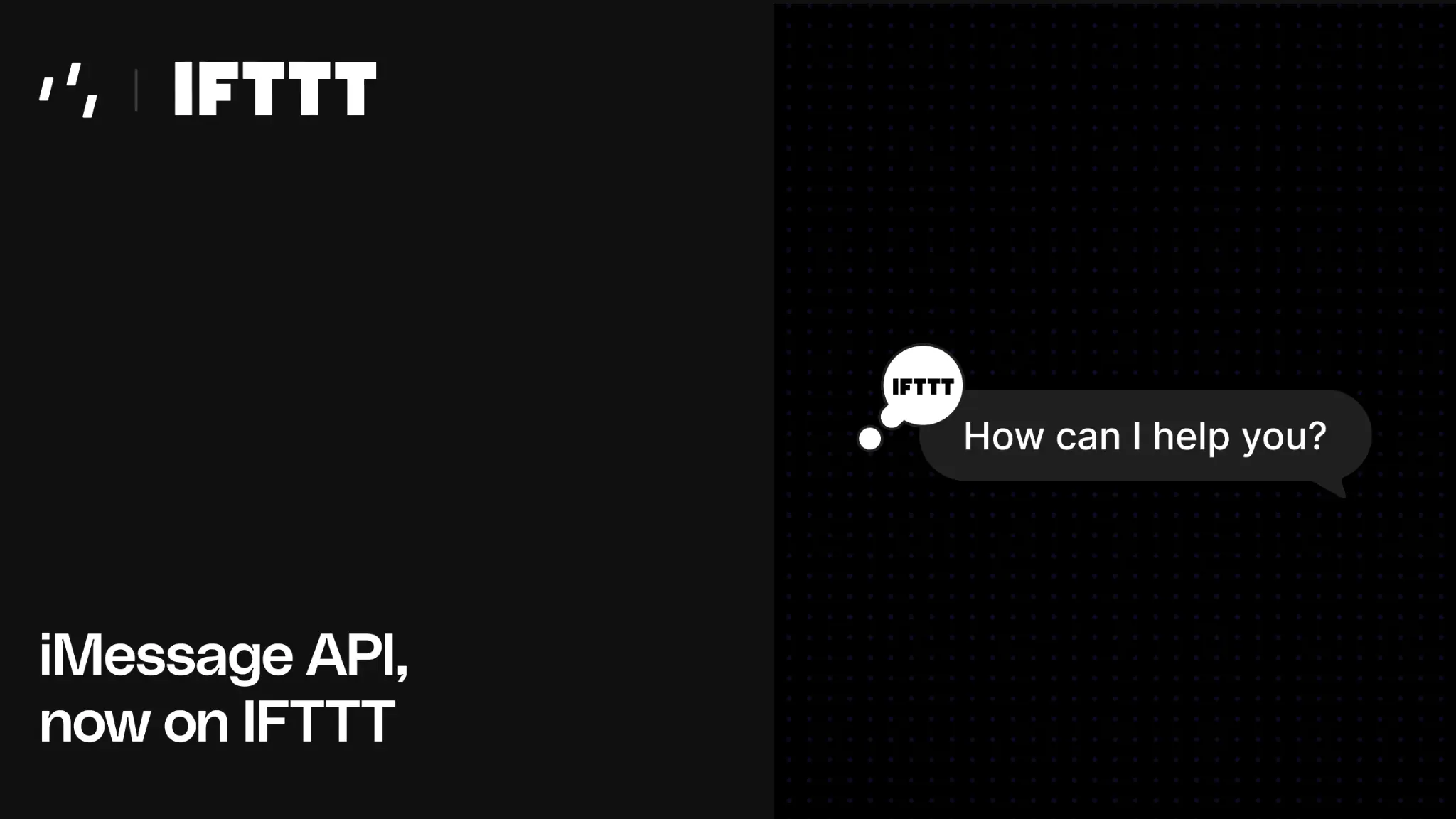 iMessage API, now on IFTTT
