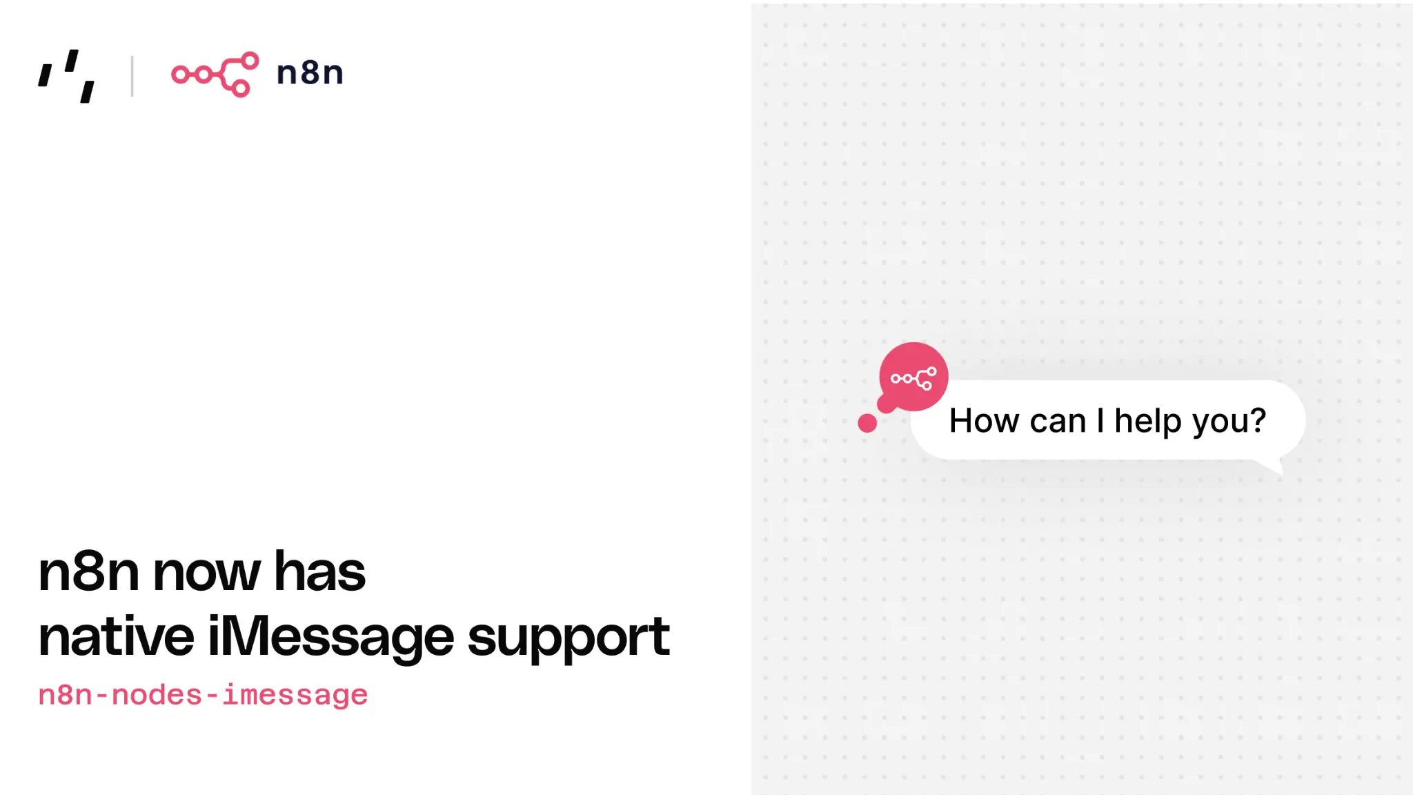 n8n now has native iMessage support