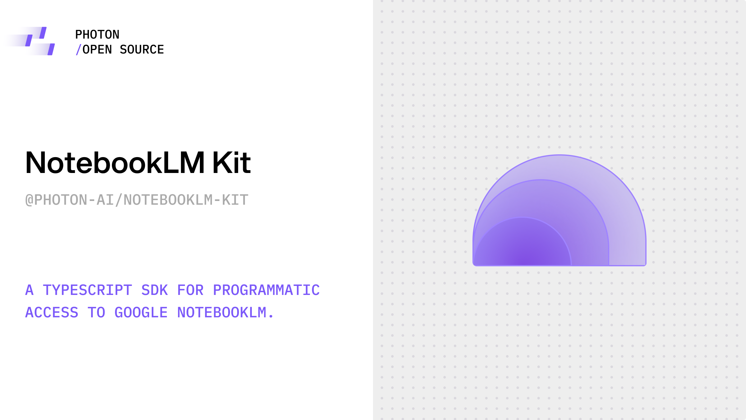 NotebookLM Kit — @photon-ai/notebooklm-kit