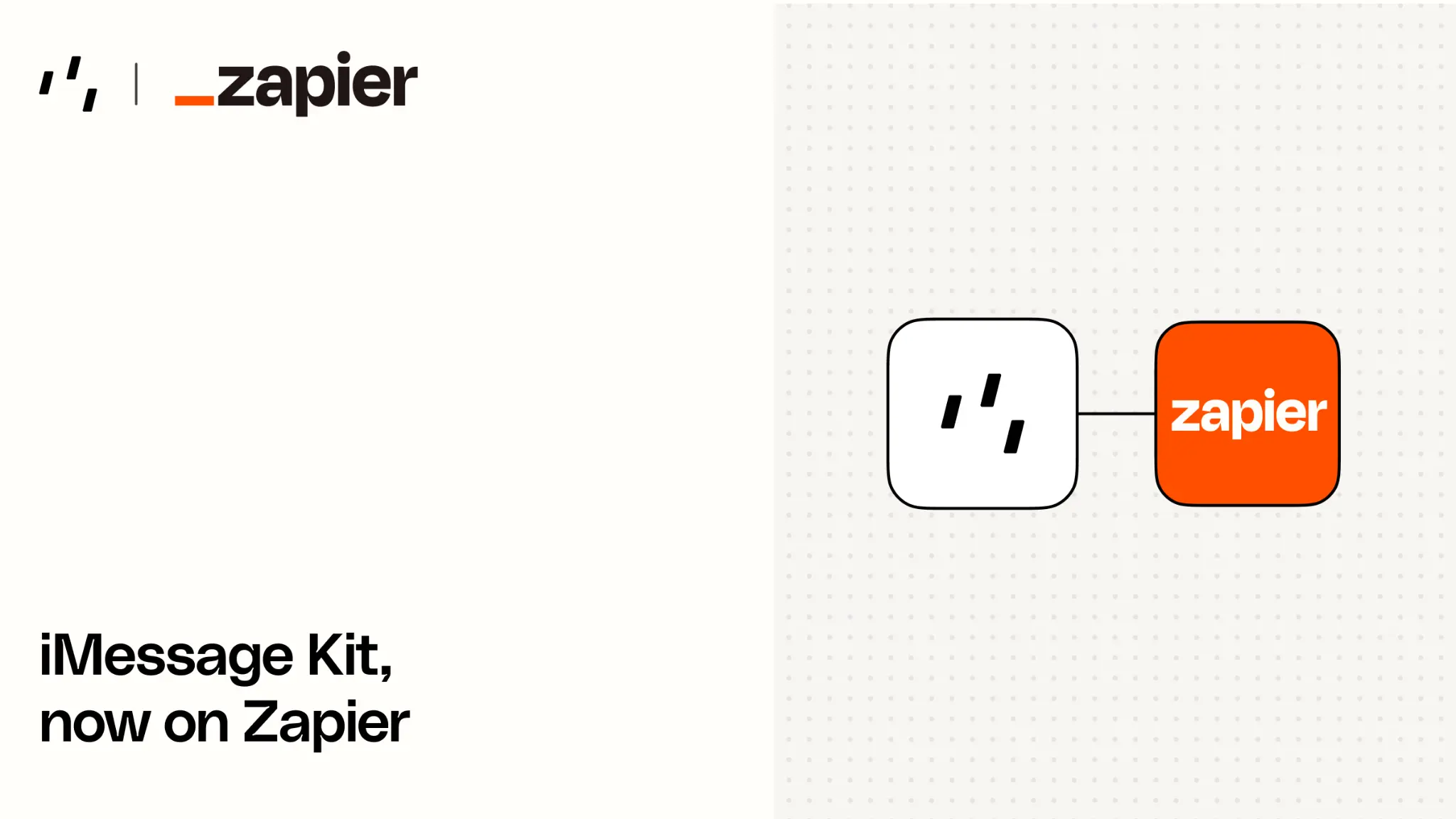 iMessage Kit, now on Zapier